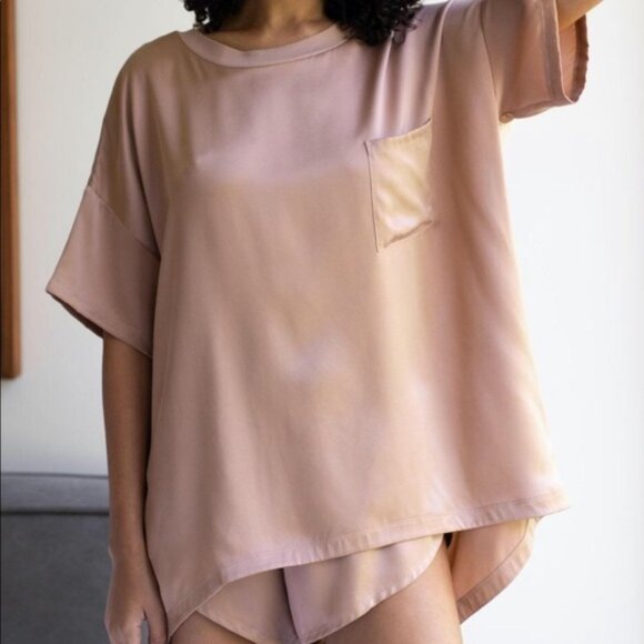 lunya Other - Lunya Washable Silk Tee Short Pajamas